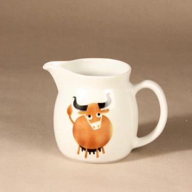 Arabia Heluna kaadin, 1 l, suunnittelija Anja Juurikkala, 1 l, 1 l, lehmä-aihe, puhalluskoriste