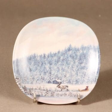 Arabia seinälautanen Talvinen Lappi suunnittelija Anita Rantanen-Siemers