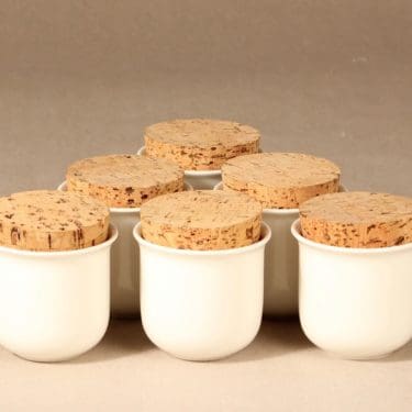 Arabia KS Arctica maustepurkki, 6 kpl, 6 kpl, suunnittelija Inkeri Leivo, 6 kpl