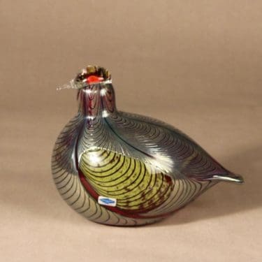 Nuutajärvi lintu , Fasaani, suunnittelija Oiva Toikka, Fasaani, signeerattu