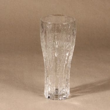 Iittala Vellamo maljakko, kirkas, suunnittelija Valto Kokko,