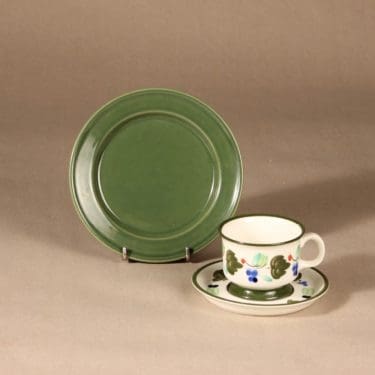 Arabia Palermo kahvikuppi, käsinmaalattu, suunnittelija Dorrit von Fieandt, käsinmaalattu, käsinmaalattu, signeerattu