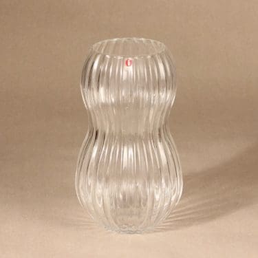 Iittala Kreeta maljakko, kirkas, suunnittelija Tiina Nordström,