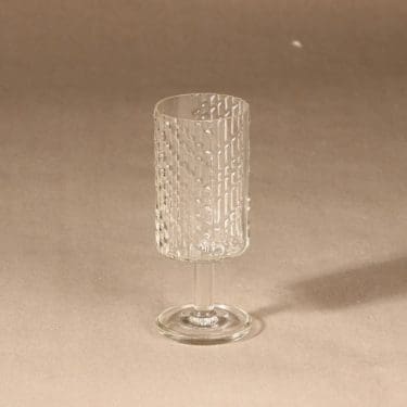 Riihimäen lasi Flindari viinilasi, jalallinen, suunnittelija Nanny Still, jalallinen