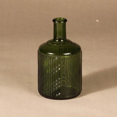 Riihimäen lasi Flindari karahvi, sammaleenvihreä, suunnittelija Nanny Still,