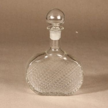 Riihimäen lasi Flindari karahvi, kirkas, suunnittelija Nanny Still,