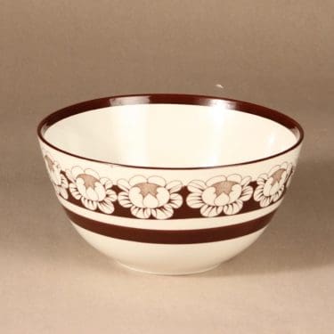 Arabia Katrilli kulho, ruskea, suunnittelija Esteri Tomula, serikuva