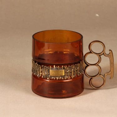 Turun Hopea/Kumela 1044/S tuoppi, 65 cl, suunnittelija Pentti Sarpaneva, 65 cl, pronssivanne