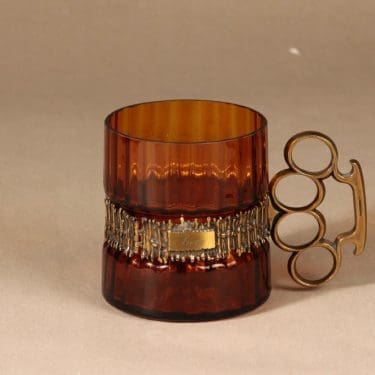 Turun Hopea/Kumela 1044/S tuoppi, 65 cl, suunnittelija Pentti Sarpaneva, 65 cl, pronssivanne