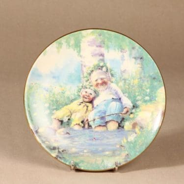Arabia Little troll year wall plate, Summer designer Sussi Anna Åberg 