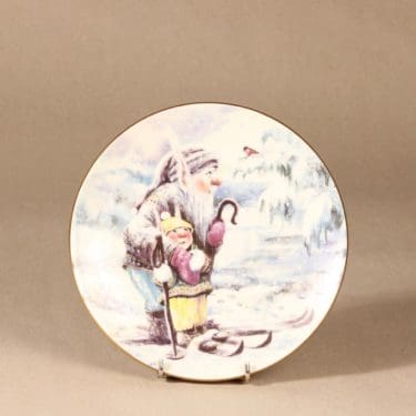 Arabia Little troll year wall plate, Winter designer Sussi Anna Åberg 