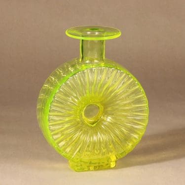 Riihimäen lasi Aurinkopullo koristepullo, Koko ¾, suunnittelija Helena Tynell, Koko ¾