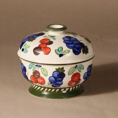 Arabia Palermo liemimalja, 1.08 l, suunnittelija Dorrit von Fieandt, 1.08 l, käsinmaalattu, signeerattu