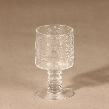 Nuutajärvi Flora snapsilasi, 6 cl, suunnittelija Oiva Toikka, 6 cl