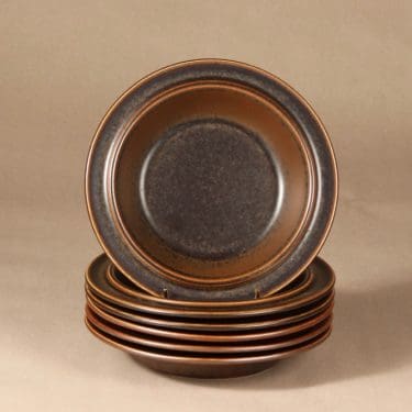 Arabia Ruska lautanen, syvä, 6 kpl, suunnittelija Ulla Procope, syvä