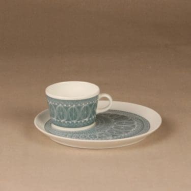 Arabia Susan kuppi ja erikoislautanen, TV-setti, suunnittelija Gunvor Olin-Grönqvist, TV-setti, serikuva