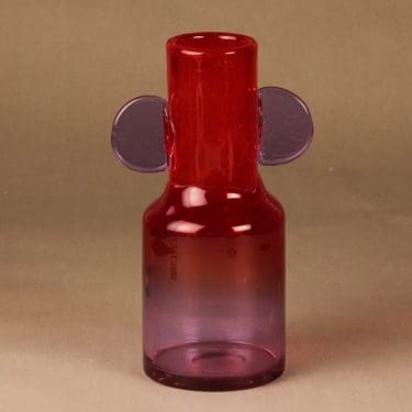 Nuutajärvi N529 maljakko, signeerattu, suunnittelija Oiva Toikka, signeerattu