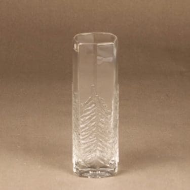 Iittala Kuusi maljakko, kirkas, suunnittelija Jorma Vennola,