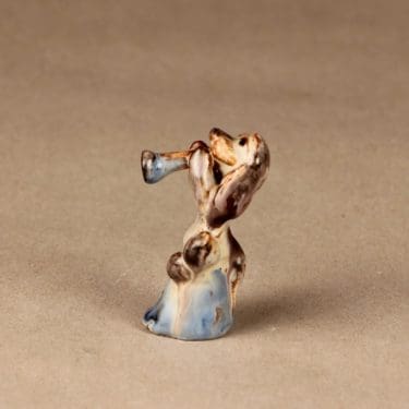 Kupittaan savi figuuri, koira, suunnittelija , koira, pieni, koira-aihe