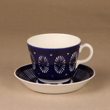 Arabia Fiesta kaakaokuppi, 60 cl, suunnittelija Ulla Procope, 60 cl, käsinmaalattu, signeerattu