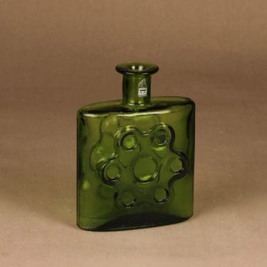 Riihimäen lasi 1729 koristepullo, Paukkurauta, suunnittelija Erkkitapio Siiroinen, Paukkurauta