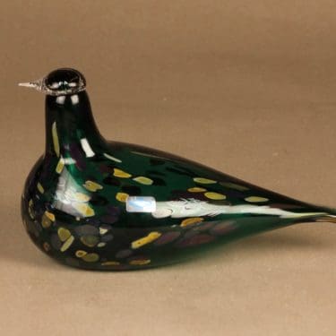 Nuutajärvi lintu , Pekkasiini, suunnittelija Oiva Toikka, Pekkasiini, signeerattu, juhlalintu