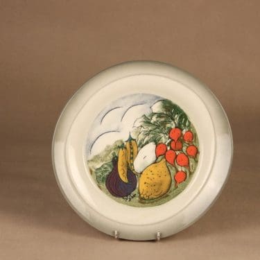 Arabia seinälautanen Salaatti syntyy designer Heljä Liukko-Sundström