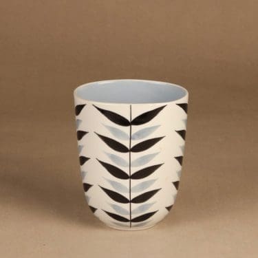 Arabia maljakko, käsinmaalattu, suunnittelija Olga Osol, käsinmaalattu, soikea, retro