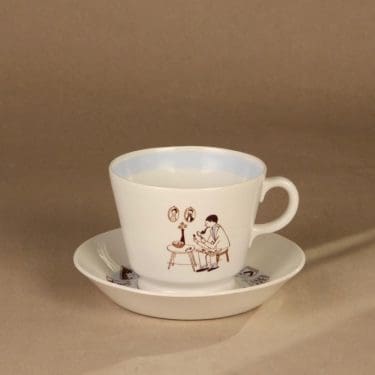 Arabia Harraste cacaocup Philatelist designer Raija Uosikkinen