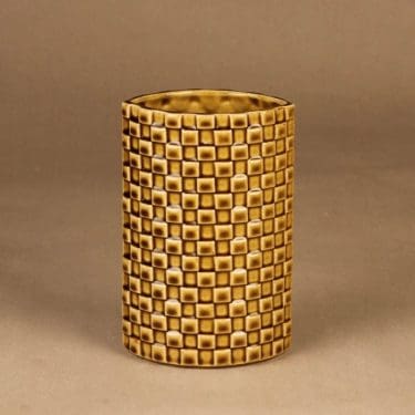 Arabia Harlekiini maljakko, ruskea, suunnittelija Kaarina Aho,