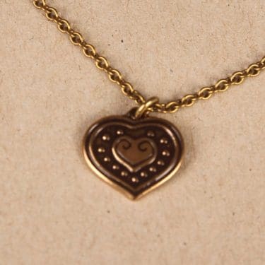 Kalevala Koru Euran sydän kaulakoru, pronssi, suunnittelija ,