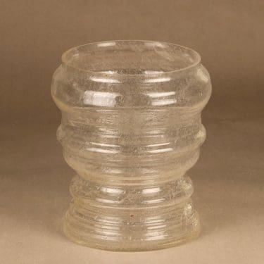 Iittala Sargasso vase, clear designer Kaj Franck