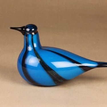 Nuutajärvi Taivaanvuohi, signeerattu, suunnittelija Oiva Toikka, signeerattu, lintu