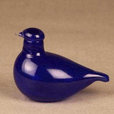 Nuutajärvi Tirri, signeerattu, suunnittelija Oiva Toikka, signeerattu, lintu