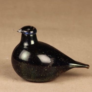 Nuutajärvi Tirri, signeerattu, suunnittelija Oiva Toikka, signeerattu, lintu