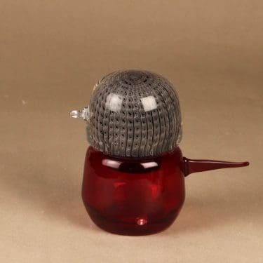 Iittala lintu , Harakka Pikkusisko, suunnittelija Matti Klenell, Harakka Pikkusisko, signeerattu