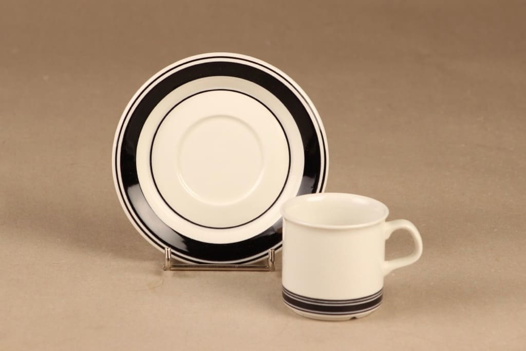 Arabia Faenza stripe espresso cup designer Inkeri Seppälä 2