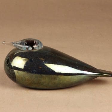 Nuutajärvi lintu , tilaustyö Compac, suunnittelija Oiva Toikka, tilaustyö Compac, signeerattu, yrityslintu