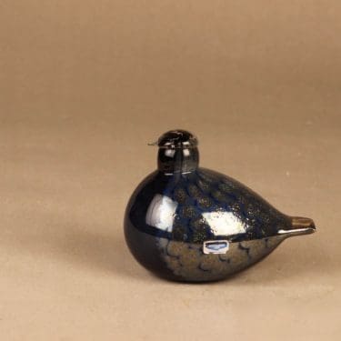 Nuutajärvi lintu , tilaustyö, suunnittelija Oiva Toikka, tilaustyö, yrityslintu, signeerattu