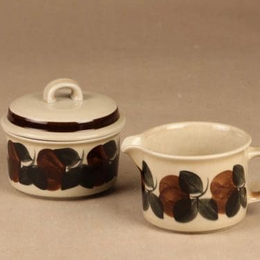 Arabia Ruija sugar bowl and creamer designer Raija Uosikkinen