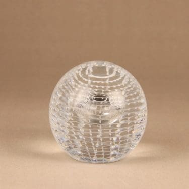 Nuutajärvi taidelasi, signeerattu, numeroitu, suunnittelija Oiva Toikka, signeerattu, numeroitu, massiivinen