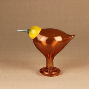 Iittala lintu , Dyynia, numeroitu, suunnittelija Oiva Toikka, Dyynia, numeroitu, signeerattu, numeroitu