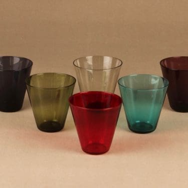 Nuutajärvi Kimara glass set, 6 pcs designer Kaj Franck