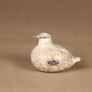 Nuutajärvi Kiiruna lintu , signeerattu, suunnittelija Oiva Toikka, signeerattu