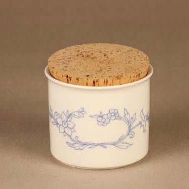 Arabia Sininen keittiö maustepurkki, sinivalkoinen, suunnittelija , serikuva