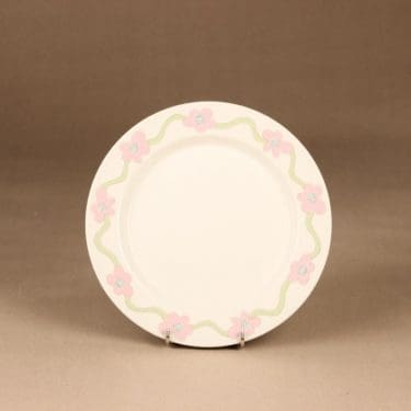 Arabia Villiruusu lautanen, matala, suunnittelija Laila Hakala, matala, serikuva, kukka, köynnös