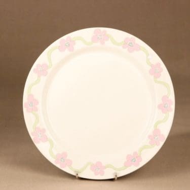 Arabia Villiruusu lautanen, pieni, suunnittelija Laila Hakala, pieni, serikuva, kukka, köynnös