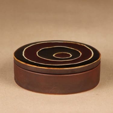 Arabia Ornamentti rasia, käsinmaalattu, suunnittelija Annikki Hovisaari, käsinmaalattu, signeerattu