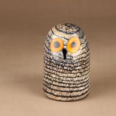 Nuutajärvi lintu , Riihipöllö, suunnittelija Oiva Toikka, Riihipöllö, signeerattu