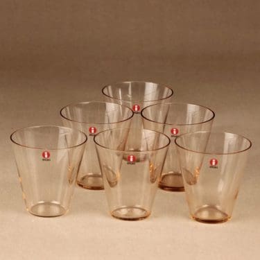 Iittala Kartio lasi, 2 dl, 6 kpl, suunnittelija Kaj Franck, 2 dl